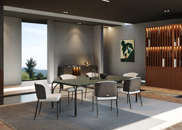 V242 - Upholstered fabric chair by formitalia luxury group - view 3